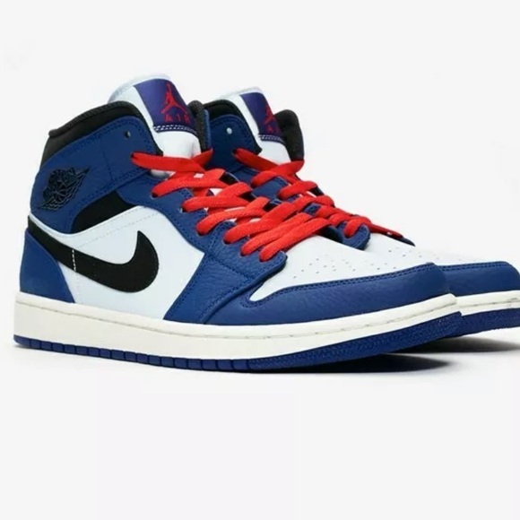 jordan 1 mid deep royal blue black